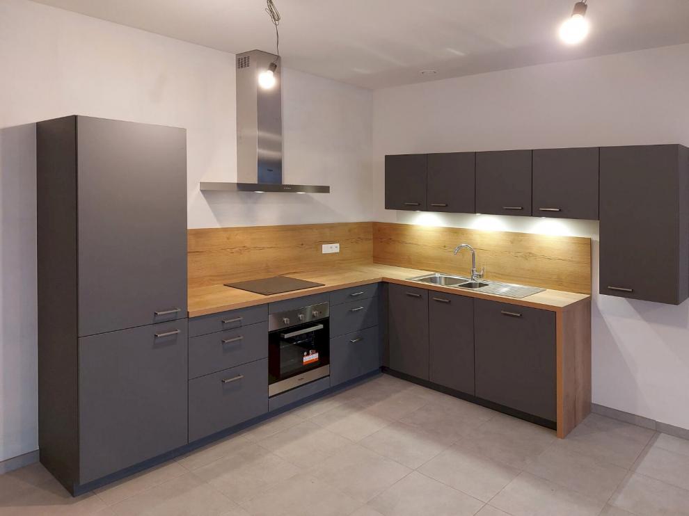 Keuken carbon en hout Keuken carbon en hout